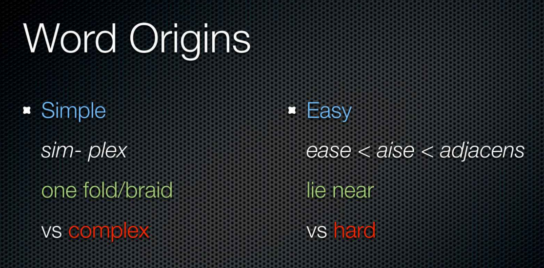simple vs easy