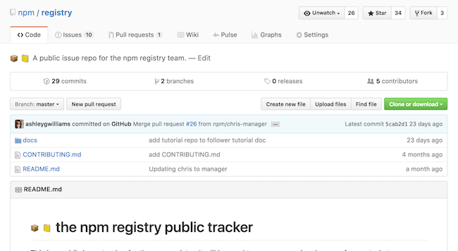 registry repo