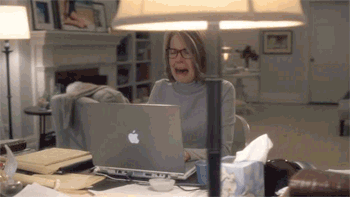 cry at computer