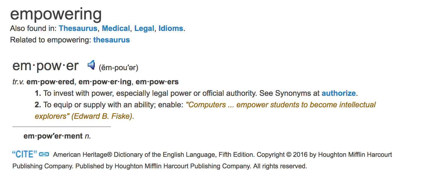 empowering